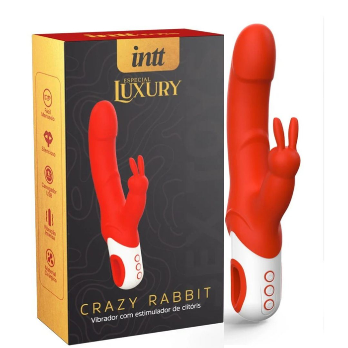 Vibrador Crazy Rabbit Luxury Ponto G 12 Modos De Vibração Intt