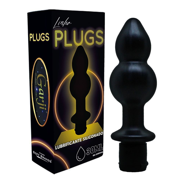 Plug Anal Com Gel Lubrificante Siliconado 30ml Garji