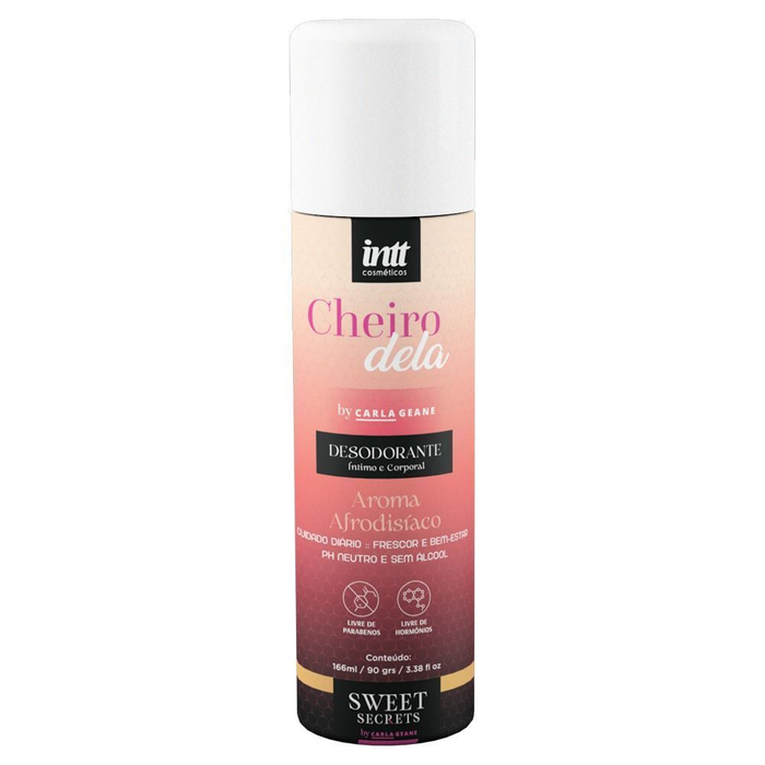 Cheiro Dela Desodorante Afrodisíaco Sweet Secrets 166ml Intt