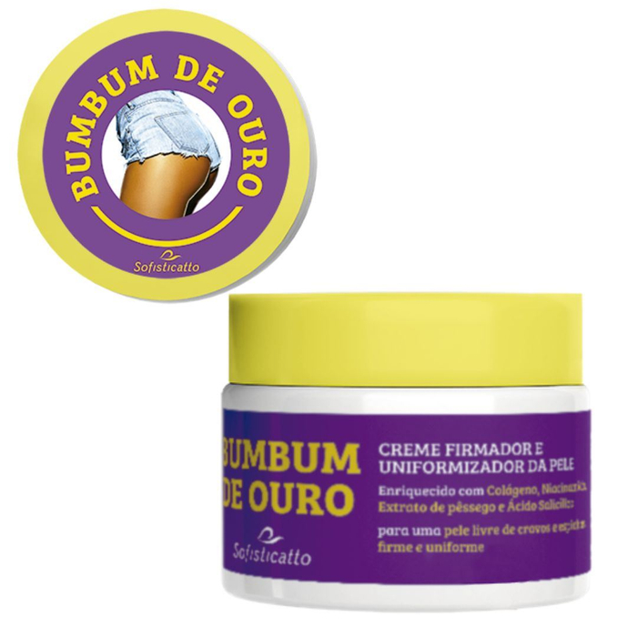 Bumbum De Ouro Creme Firmador E Uniformizador Da Pele 250g Sofisticatto