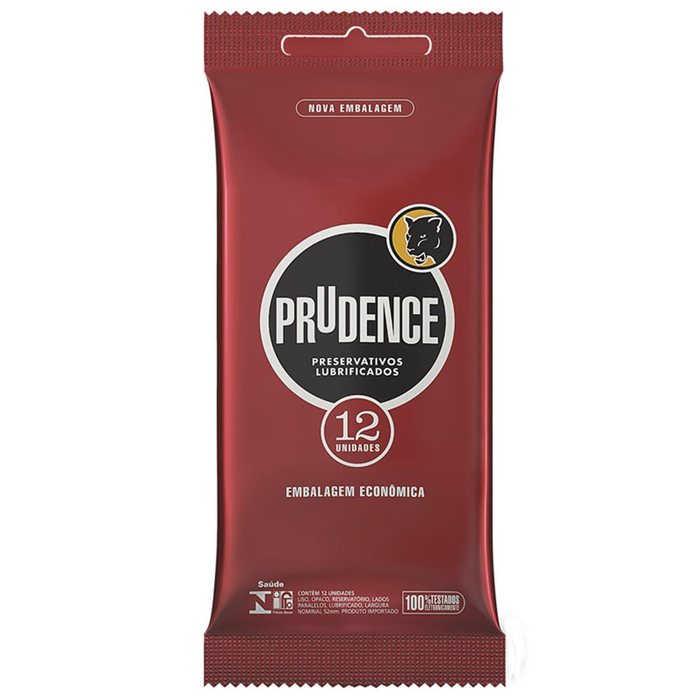 Preservativos Lubrificados 12 Unidades Prudence