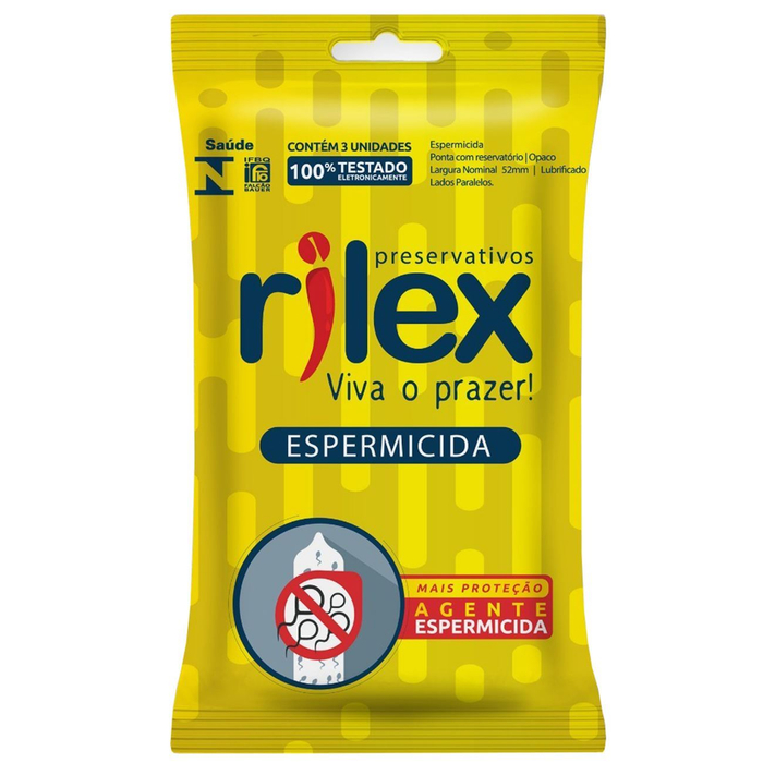 Preservativo Espermicida 3 Unidades Rilex