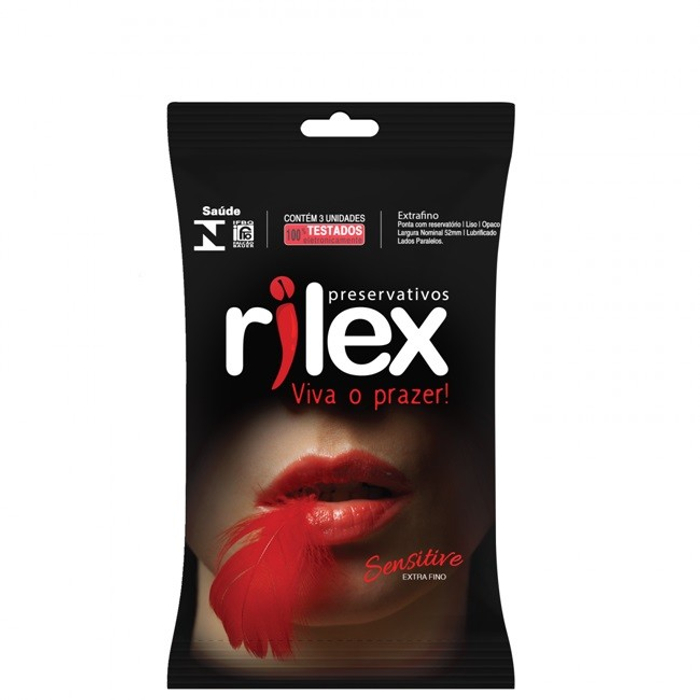 Preservativo Senstive Extra Fina 3 Unidades Rilex