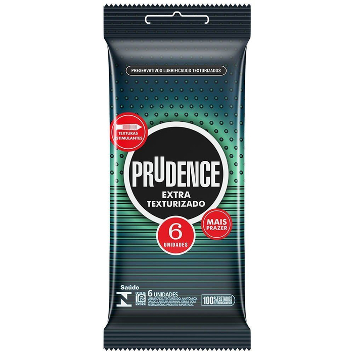 Preservativo Extra Texturizado Prudence 6 Unidades