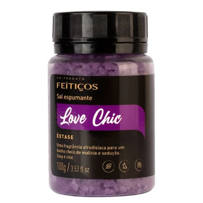 Sal Espumante De Banho Love Chic êxtase 100g Feitiços