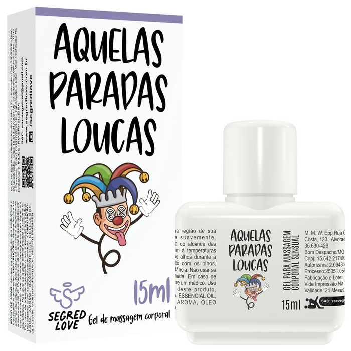 Aquelas Paradas Loucas Gel Dilatador Masculino 15ml Segred Love