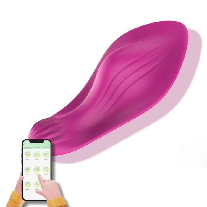 Vibrador De Calcinha Butterfly 9 Vibrações Controle Por Aplicativo