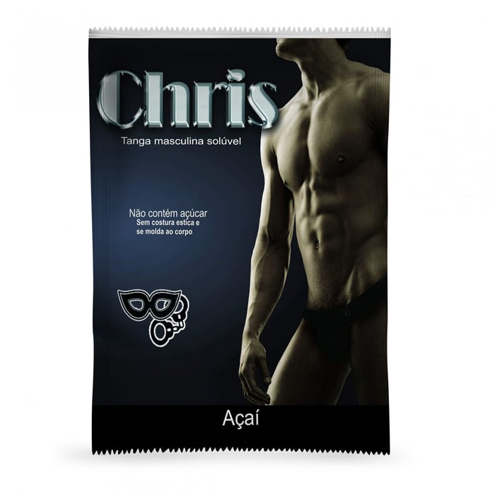 Tanga Comestivel Chris 50 Tons De Cinza