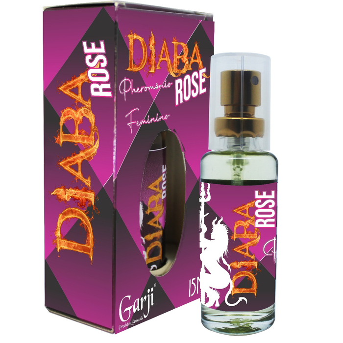 Perfume Feminino Com Pheromônio Diaba Rose 15ml Garji