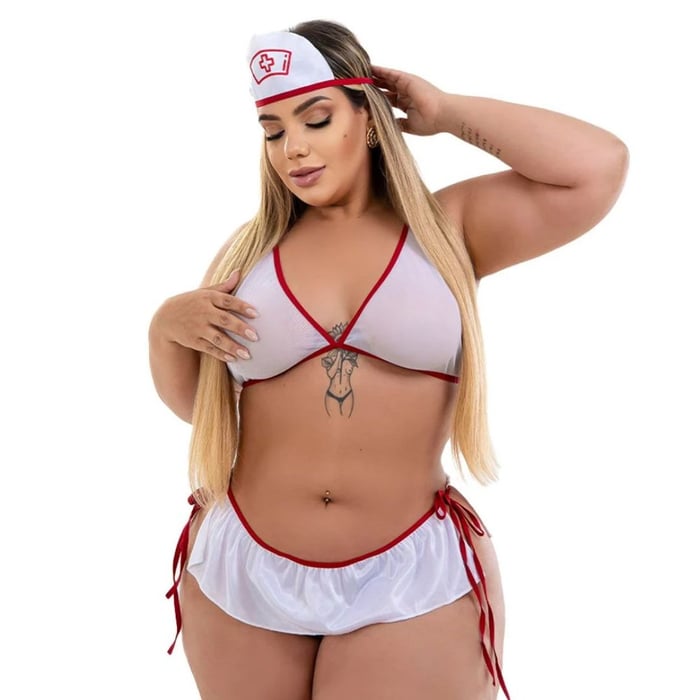 Fantasia Sensual Enfermeira Plus Size Tallyta