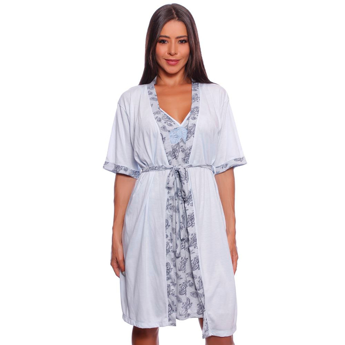 Camisola De Amamentação Com Robe Necta