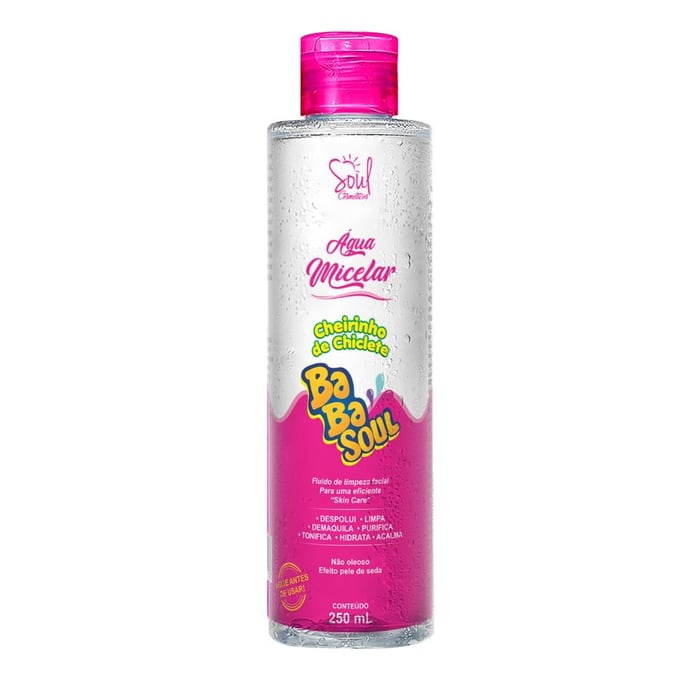 água Micelar Babasoul 250ml Soul Cosméticos