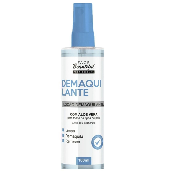Loção Demaquilante Com Aloe Vera 100ml Face Beautiful