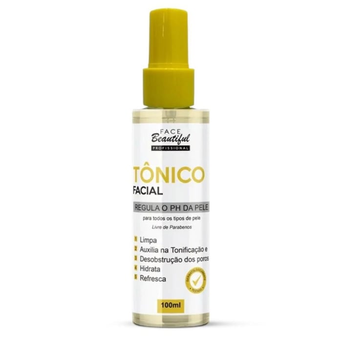 Tônico Facial Regulador De Ph Da Pele 100ml Face Beautiful