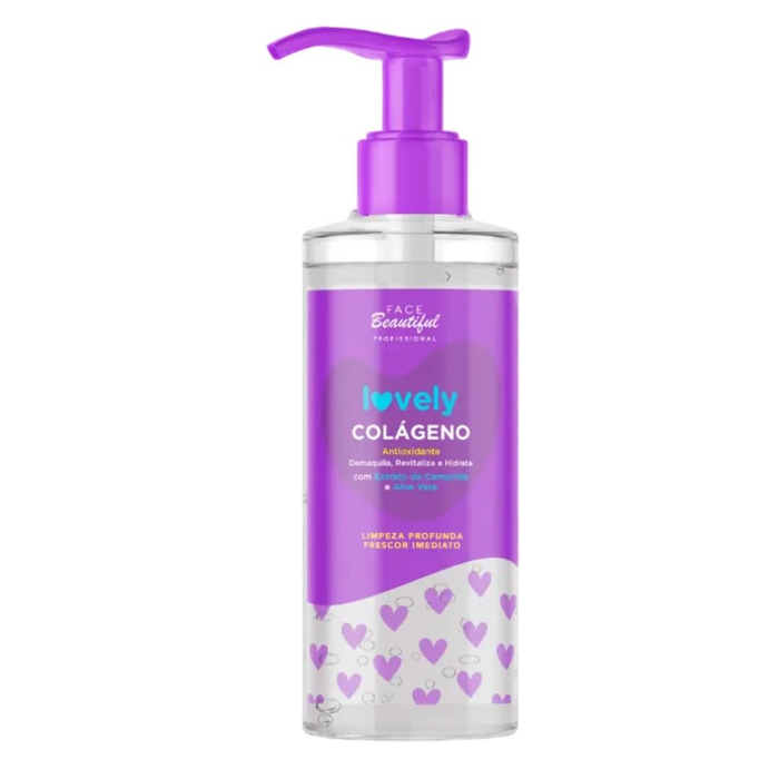 Gel De Limpeza Facial Colágeno Lovely 200ml Face Beautiful