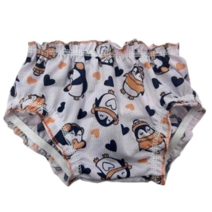 Calcinha Infantil Fru Fru Em Algodão