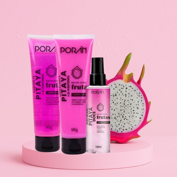 Kit Linha Bem Me Quero Frutas De Pitaya 3 Itens Porán