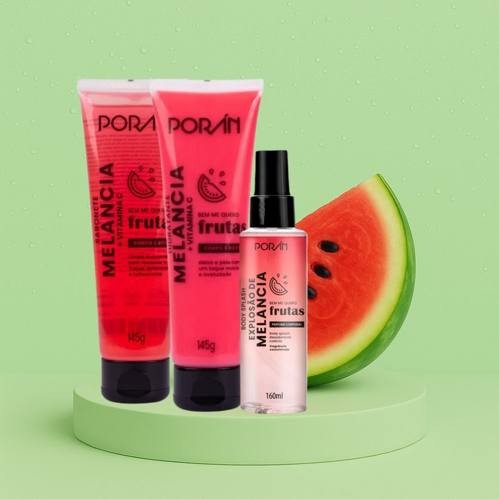 Kit Linha Bem Me Quero Frutas De Melancia 3 Itens Porán