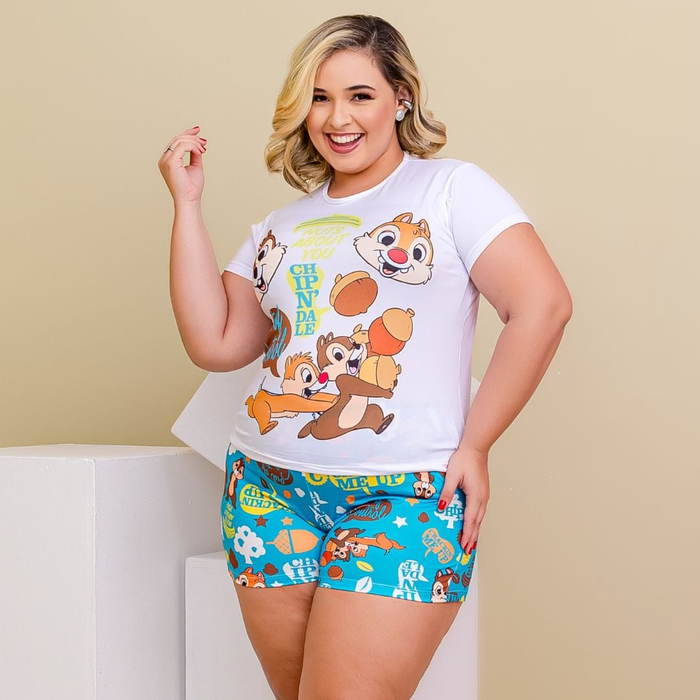 Short Doll Conforto Plus Size Tico E Teco Amável Moda íntima
