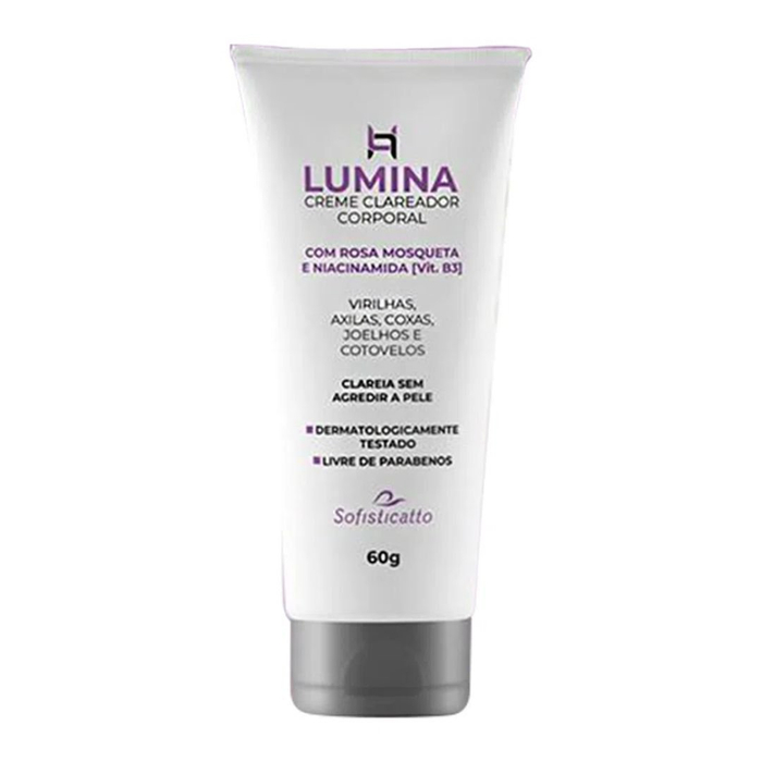 Lumina Creme Clareador Corporal Com Rosa Mosqueta E Niacinamida 60g Sofisticatto