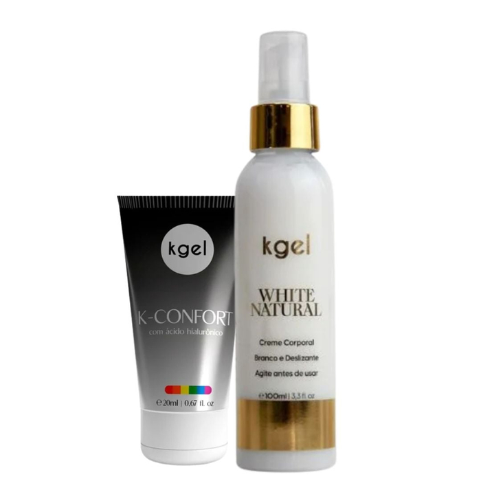 Kit Com Gel Dessensibilizante Anal E Creme Corporal Deslizante K-gel