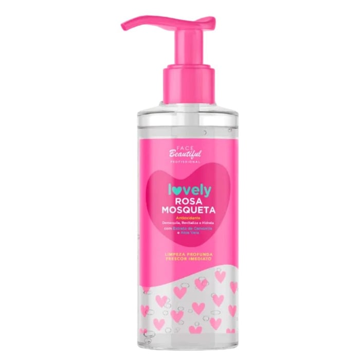 Gel De Limpeza Facial Rosa Mosqueta Lovely 200ml Face Beautiful