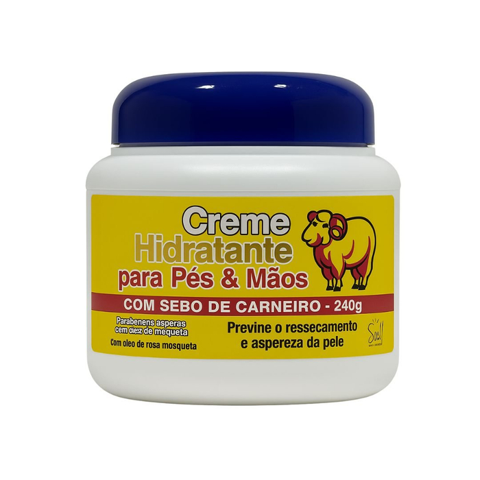Creme Hidratante Pés E Mãos Sebo De Carneiro 240g Soul Cosméticos
