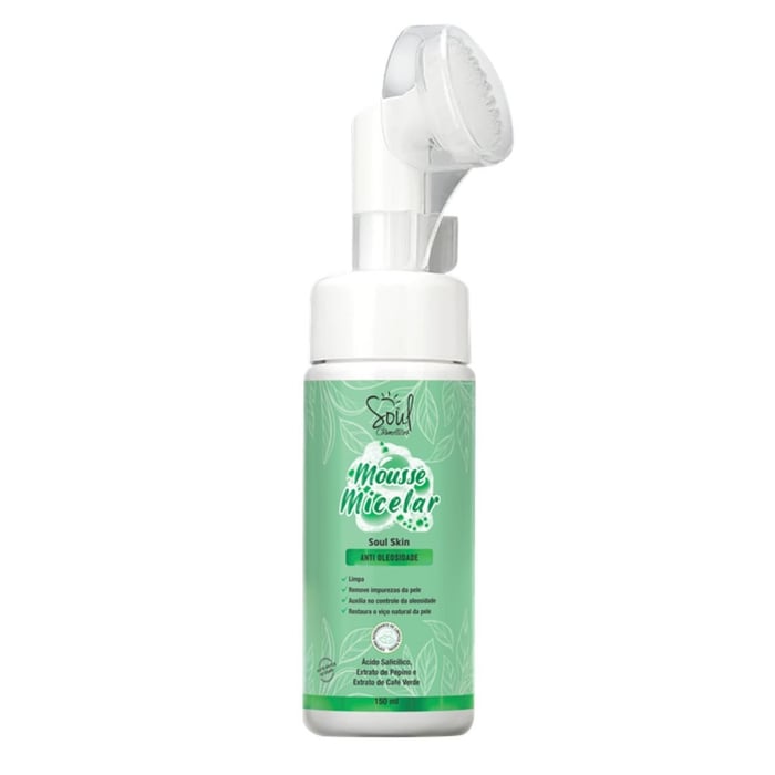 Mousse Micelar Soul Skin Anti Oleosidade 150ml Soul Cosméticos