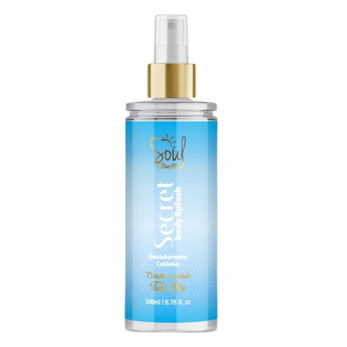 Body Splash Secret Colônia Desodorante 200ml Soul Cosméticos