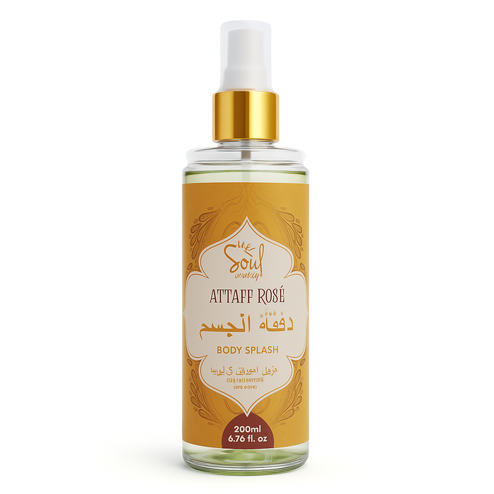 Body Splash Attaf Rosé Desodorante Colônia Soul Cosméticos 200ml