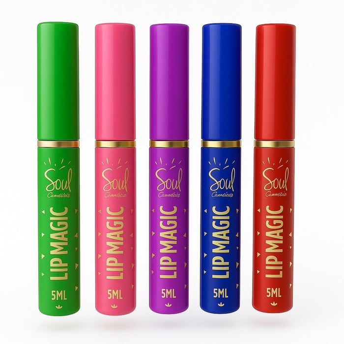 Lip Magic Gloss Labial Efeito Molhado Soul Cosméticos