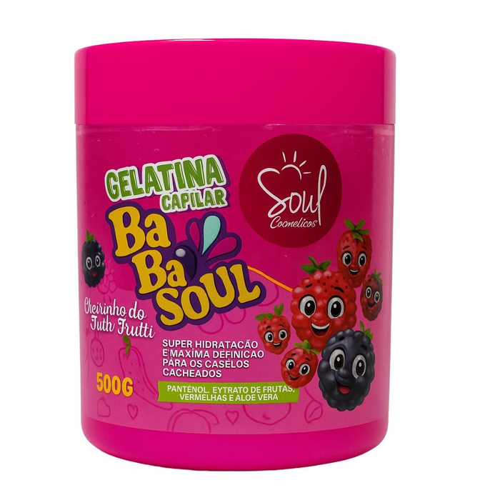 Babasoul Gelatina Capilar Tutti-frutti 500g Soul Cosméticos 