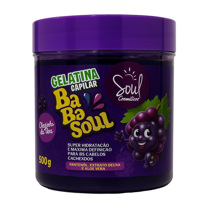 Babasoul Gelatina Capilar Uva 500g Soul Cosméticos