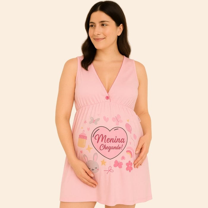 Camisola Estampada Com Frase Menina Chegando íntima Delas