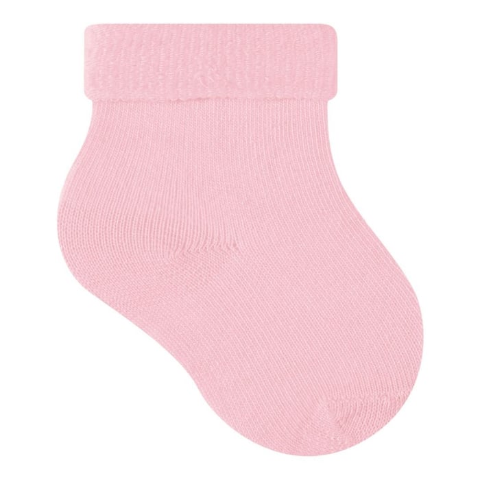 Meia Lisa Recém Nascido Rosa Selene