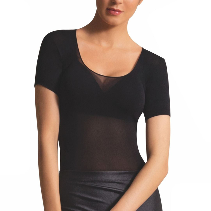 Segunda Pele Manga Curta Decotada Fio 40 Selene