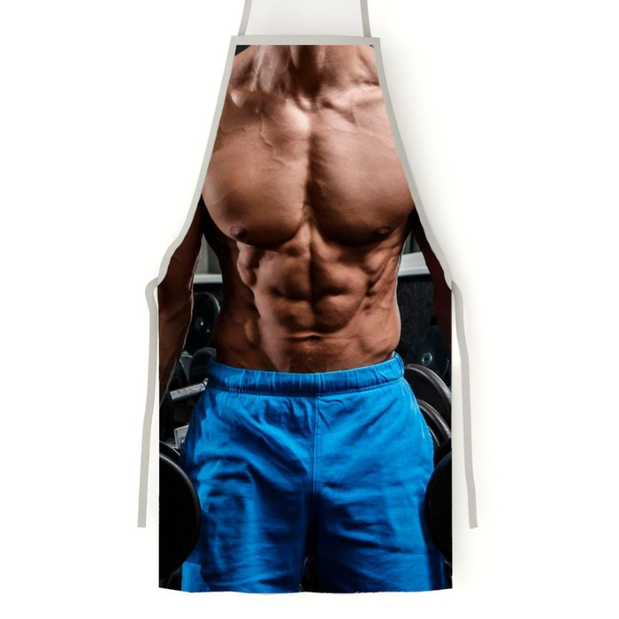 Avental Sexy 3d Masculino Com Short Azul Pimenta Sexy 