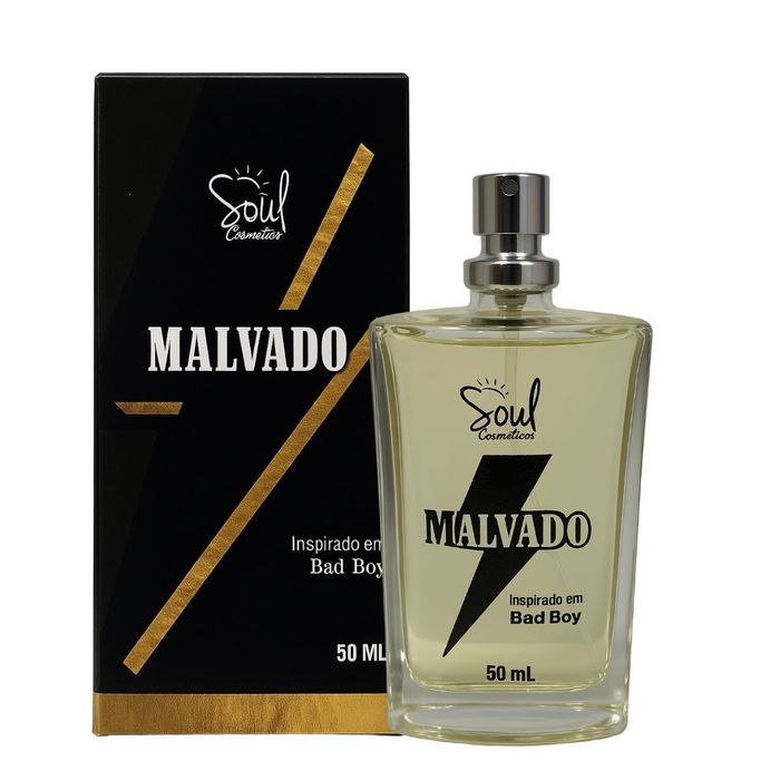 Malvado Colônia Masculina 50ml Soul Cosméticos 