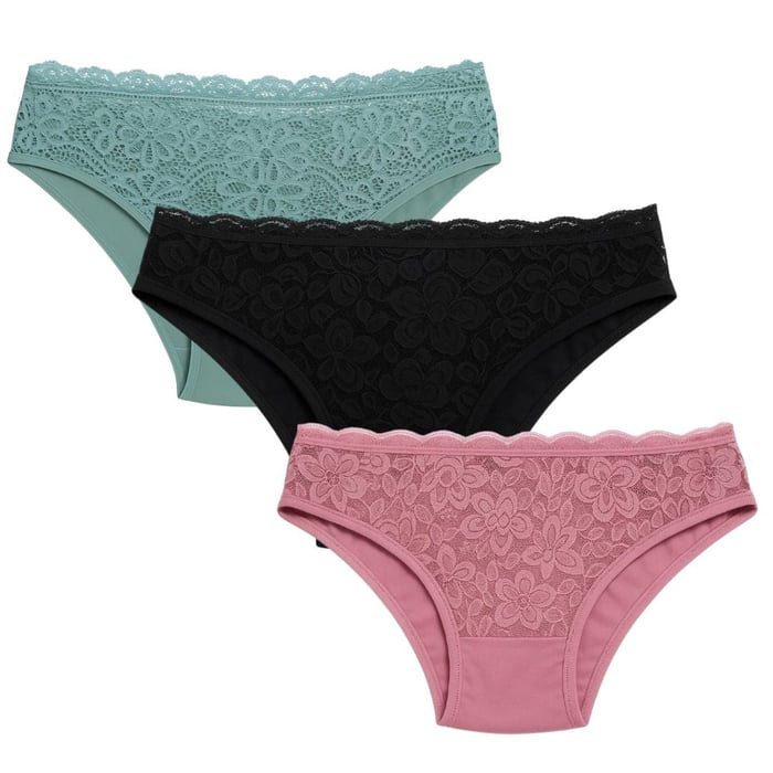 Calcinha Com Renda Frontal Mil Toques