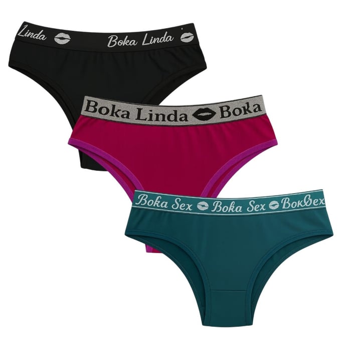 Calcinha Com Elástico Personalizado Na Cintura Mil Toques