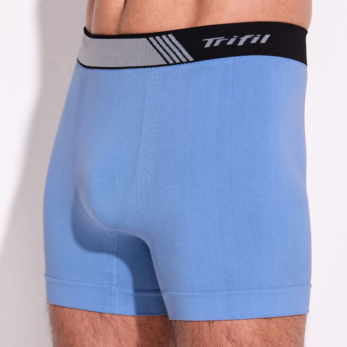 Cueca Boxer Sem Costura Mesclada Trifil