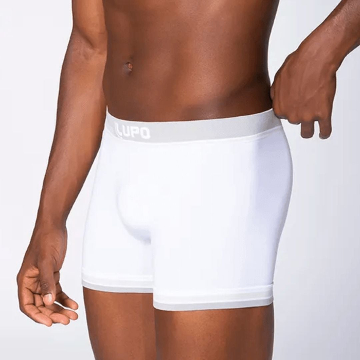 Cueca Boxer Algodão Adulto Cós Double Colors Lupo