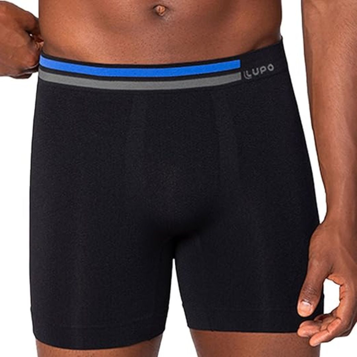 Cueca Boxer Microfibra Alongada Sem Costura Lupo