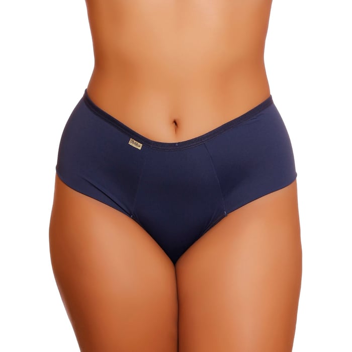 Calcinha Plus Size Naty Cós Alto Em Microfibra Patitex