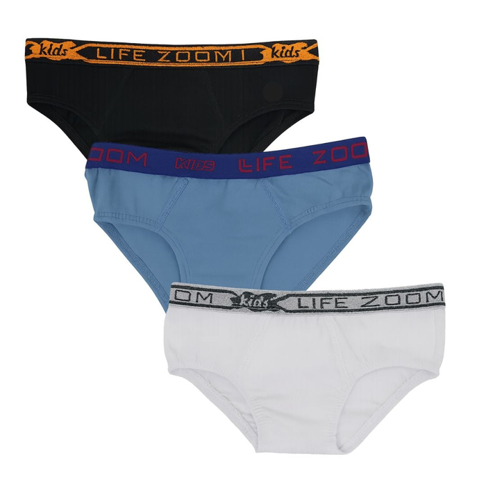 Cueca Infantil 100% Algodão Elástico Exposto Life Zoom