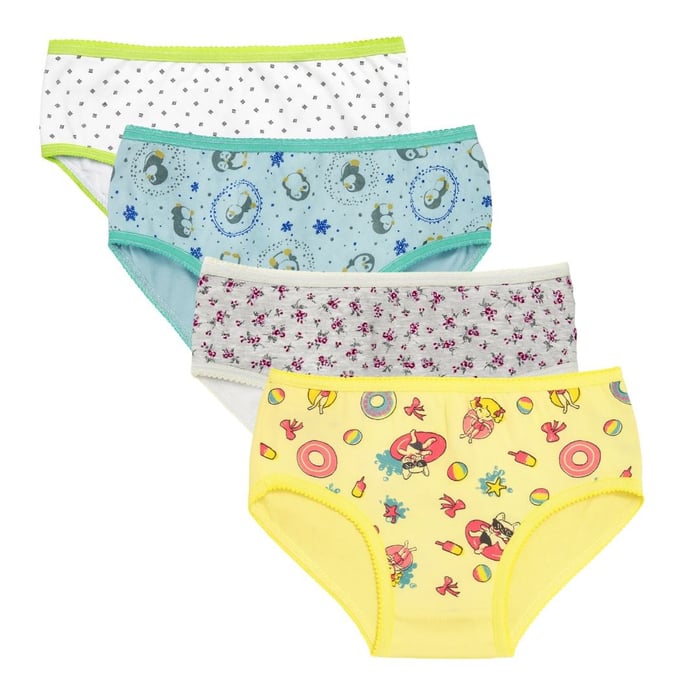 Calcinha Infantil Sortida Com Estampa Morango Com Mel