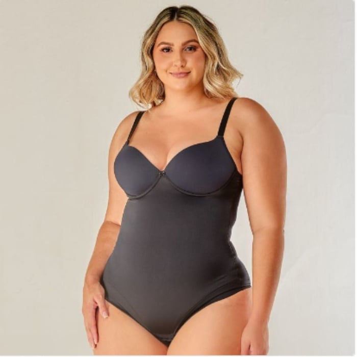 Body Modelador Plus Size Com Bojo Confort Vi Lingerie