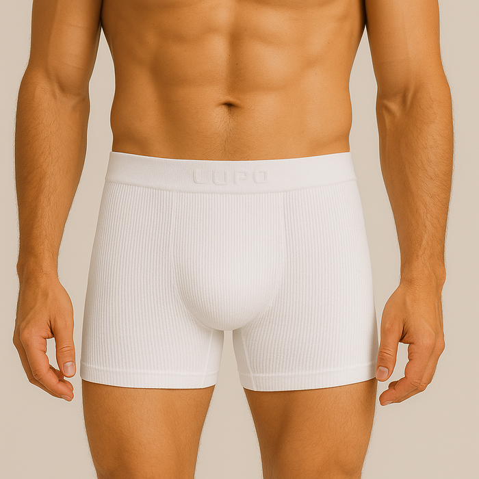 Cueca Boxer Em Microfibra Canelada Lupo