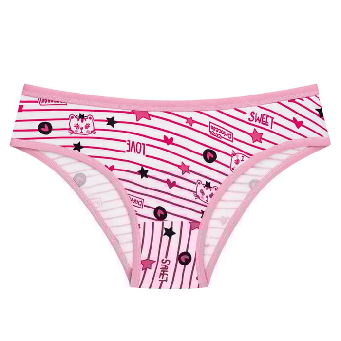 Calcinha Kitty Sortida Lisa E Estampada Bia Lingerie