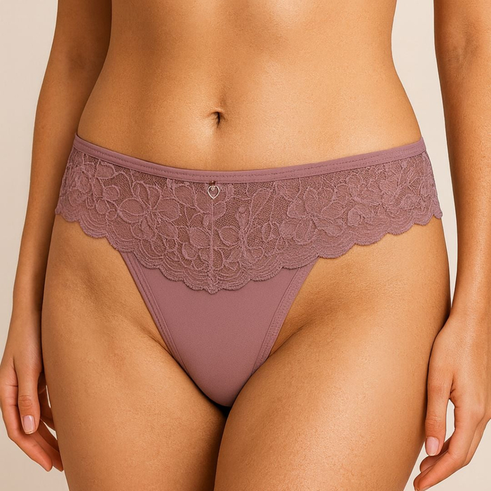 Calcinha Fio Duplo Em Renda Vaydosa Lingerie